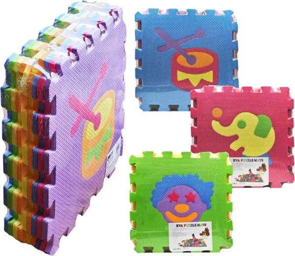 Pjenaste puzzle s slikom 30 × 30 cm, set 9 kom