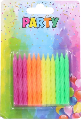 Neonske svijeće 24 kom