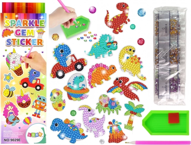 Dijamantna Mozaik Naljepnice Dinosauri