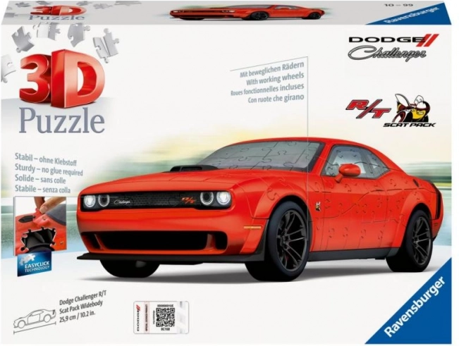 3D puzzle Dodge Challenger R/T Scat Pack Widebody 108 dijelova