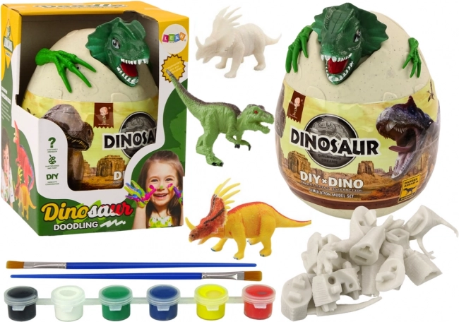 Jaje s dinosaurima za bojanje zeleno