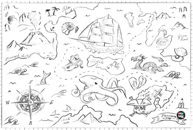 Podloga za stol Pirate od polipropilena