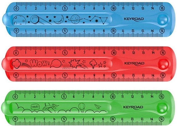 Fleksibilno ravnalo KEYROAD Flexi 15 cm