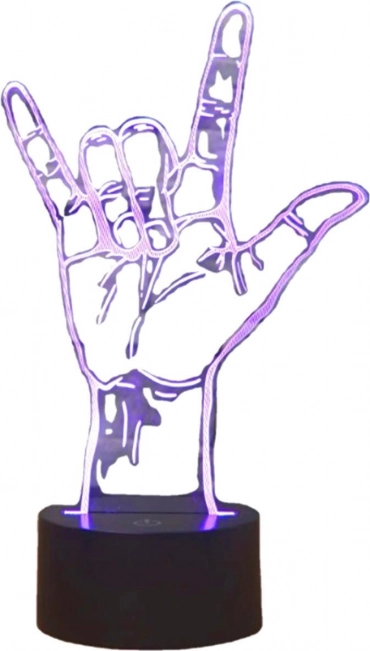 Lampica za noćni ormarić LED u obliku ruke 3D