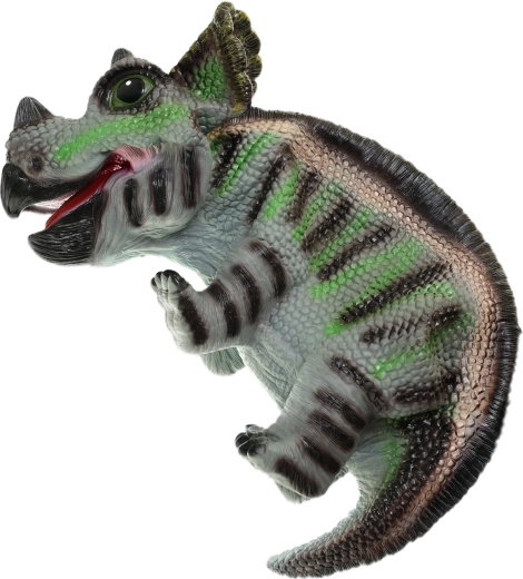 Green baby dinosaur hand puppet 42 cm