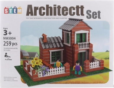 Gradivni set Kućica s Vrtom Plastika