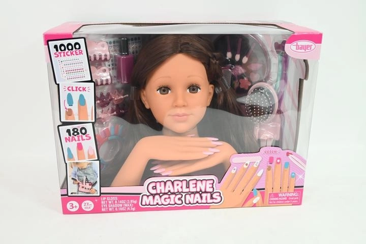 Bayer Charlene frizerska glava – mega set
