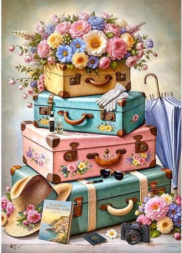 Cherry Pazzi puzzle Spremni za polazak! 1000 dijelova