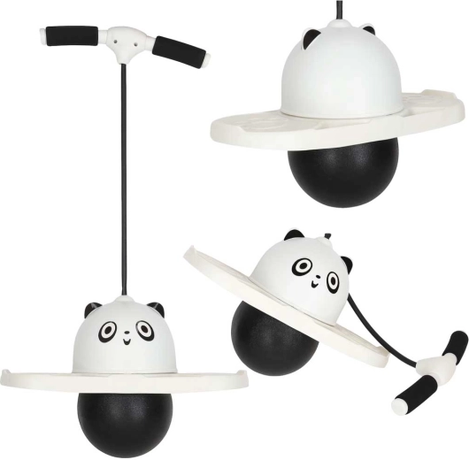 Dječji pogo skakač panda bijelo-crni