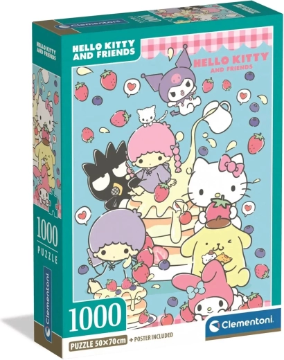 Clementoni puzzle Hello Kitty i prijatelji 1000 dijelova