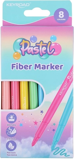 Pastelni perivi markeri KEYROAD, 8 kom