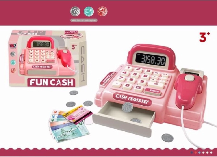 Blagajna Fun Cash Pink – dječja elektronička blagajna