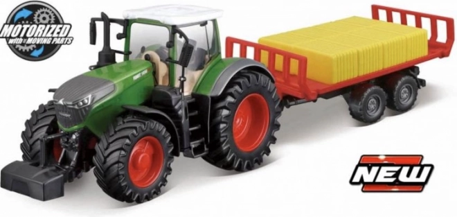 Bburago 10 cm poljoprivredni traktor Fendt 1050 s prikolicom za bale