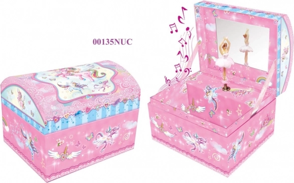 Glazbena kutija za nakit balerina