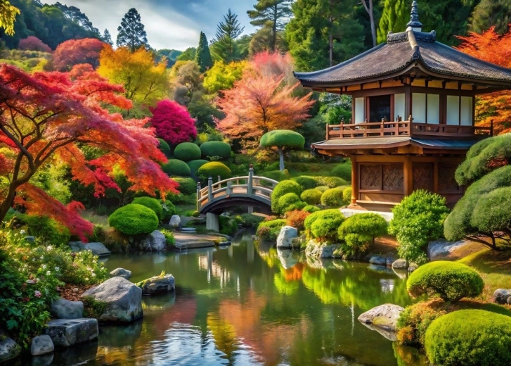 Alipson puzzle Beautiful Japanese Garden 500 pieces
