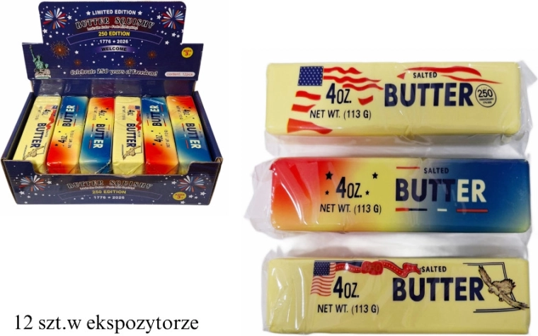 Antistresni gnječivi squishy u obliku maslaca - 1 komad