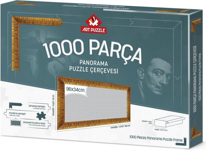 Okvir za puzzle 96x34 cm zlatni