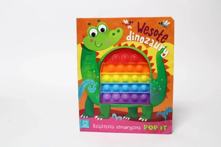Veseli dinosauri – senzorička knjižica s Pop It