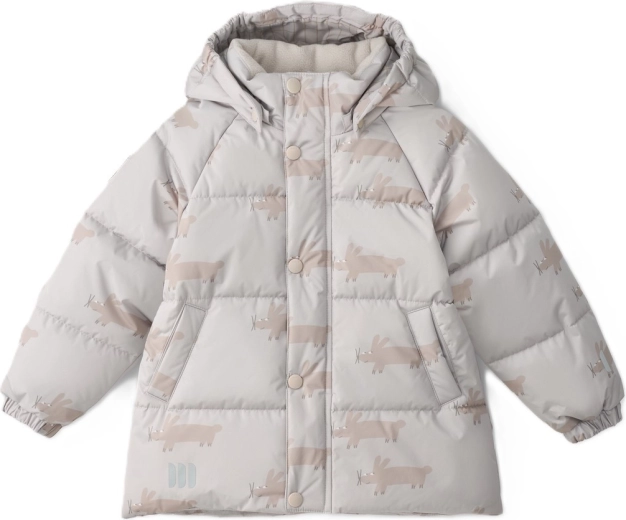 LEOKID zimska prošivena jakna Leni Silver Cloud Fluffy, veličina 104