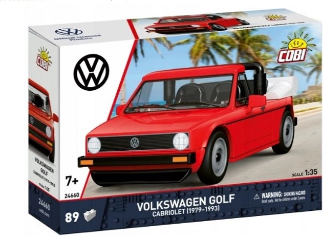 Cobi Volkswagen Golf Cabriolet 1979.–1993. građevni komplet 1:35 (89 dijelova)