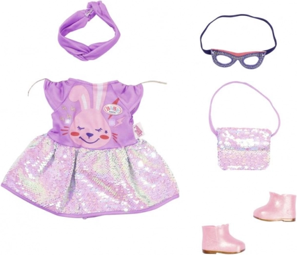 Baby Born haljine za lutku od 43 cm - Set za rođendansku proslavu