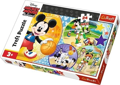 Maxi puzzle 24 dijelova – MICKEY MOUSE: vrijeme za sport