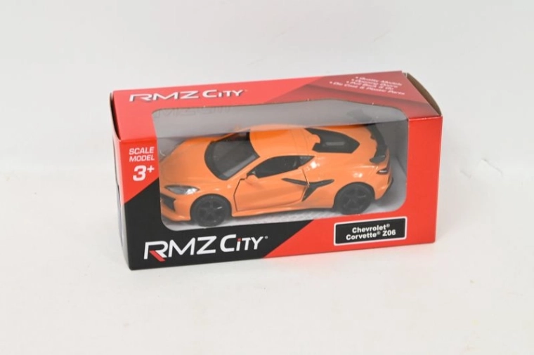 Model auta RMZ City Chevrolet Corvette Z06 2023 žuti 1:37