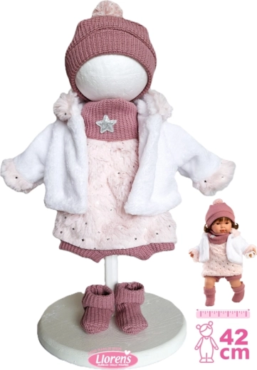 Llorens odjeća za lutku 42 cm – 6-dijelni zimski set