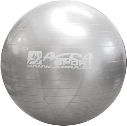 ACRA gimnastička lopta 55 cm srebrna - 1 komad