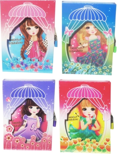 Šareni dječji dnevnik sa zaključavanjem u tvrdom uvezu