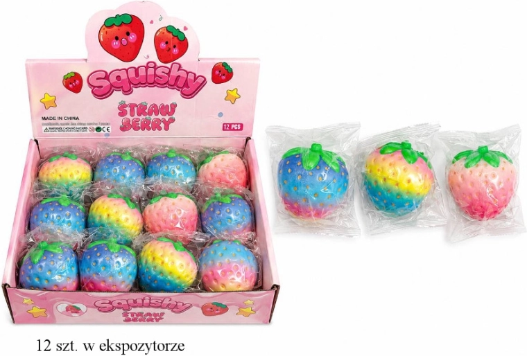 Sensory squishy strawberry - 1 piece