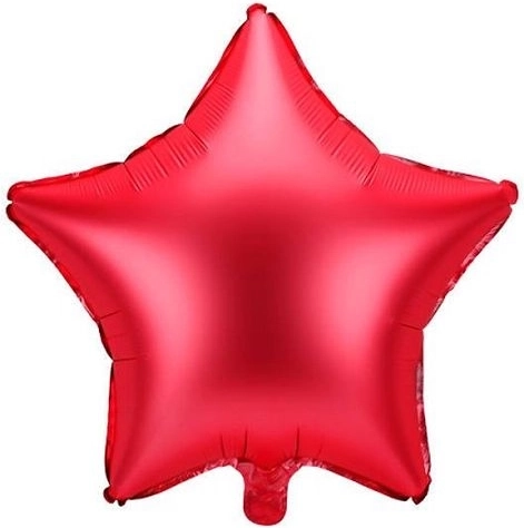 Folijski balon zvijezda crvena 48 cm - 1 komad