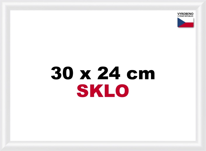 Plastični okvir 30 × 24 cm – bijeli