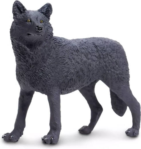 Black wolf figurine Safari Ltd. - 1 piece