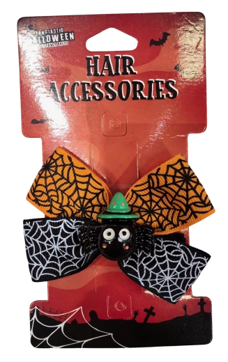 Halloweenska kopča za kosu paučić i mašna