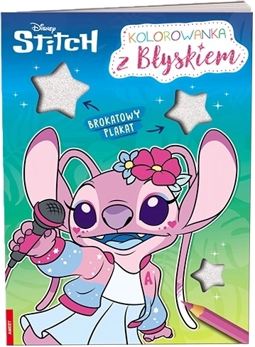 Ameet Disney Stitch Coloring Book with Glitter Poster