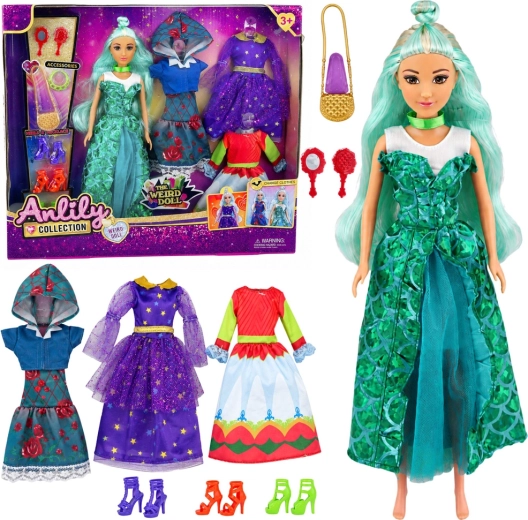 Anlily fantasy lutka s presvlakama, haljinama i dodacima 30 cm
