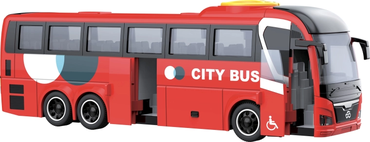 City Service Car gradski autobus 1:16 crveni