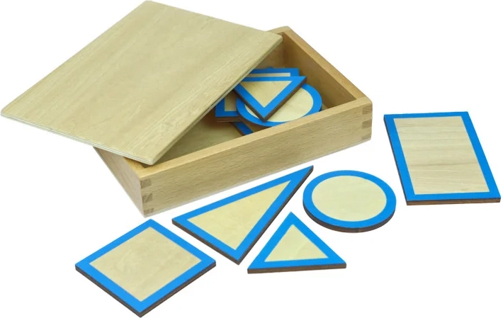 Moyo Montessori postolja za geometrijska tijela s kutijicom