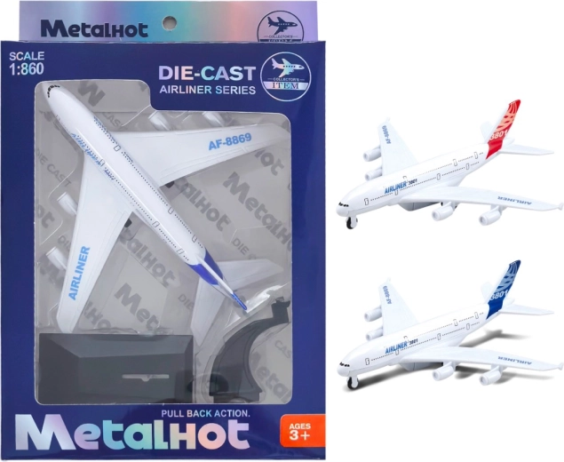 Kovinski model aviona Airliner MetalHot 1:860 sa povratnim navijanjem