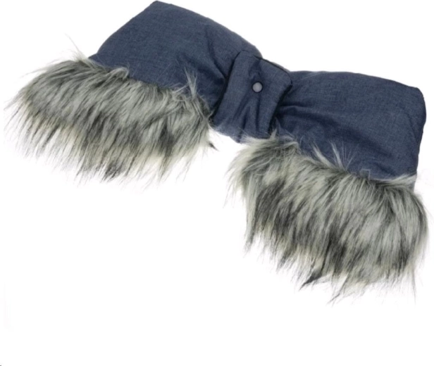 rukavice za kolica 2u1 s krznom new baby plava