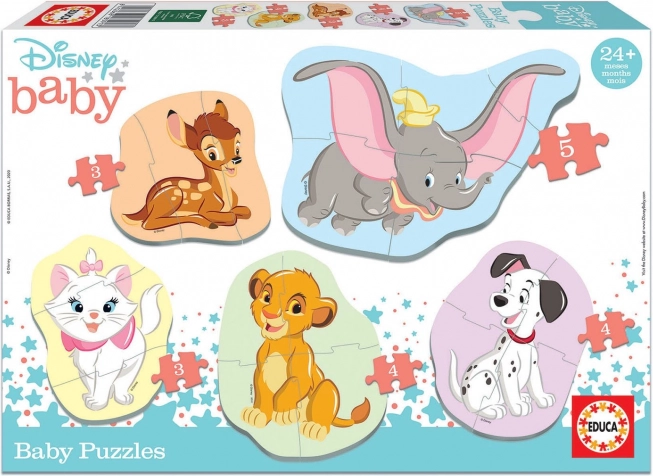 Educa baby puzzle Disney životinje 5u1 (3–5 dijelova)