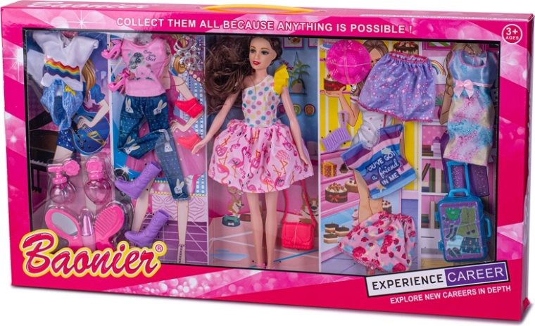 Modna lutka 29 cm s odjećom i dodacima