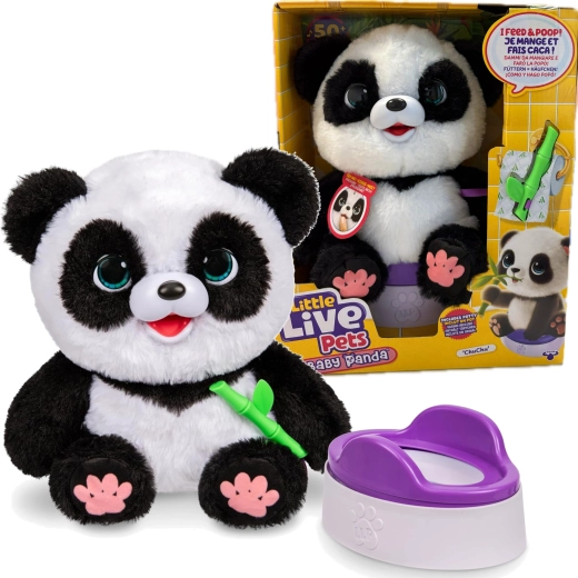 Interaktivna plišana panda ChuChu s noćnikom LITTLE LIVE PETS