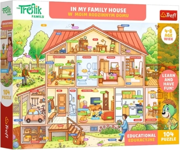 Edukativne puzzle Edu 104 W moim rodzinnym domu