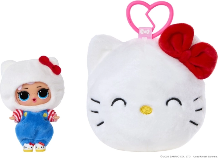 L.O.L. Surprise! Hello Kitty and Friends plush doll with reversible plush pendant - 1 piece