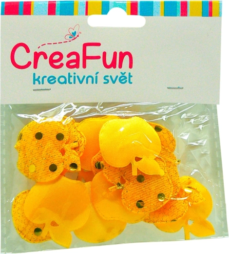 Tekstilne jabuke s 3D točkicama, set 15 kom (2,8 × 3 cm)