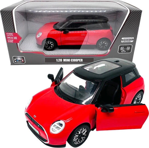 Metalni model automobila 1:28 Mini Cooper crveni