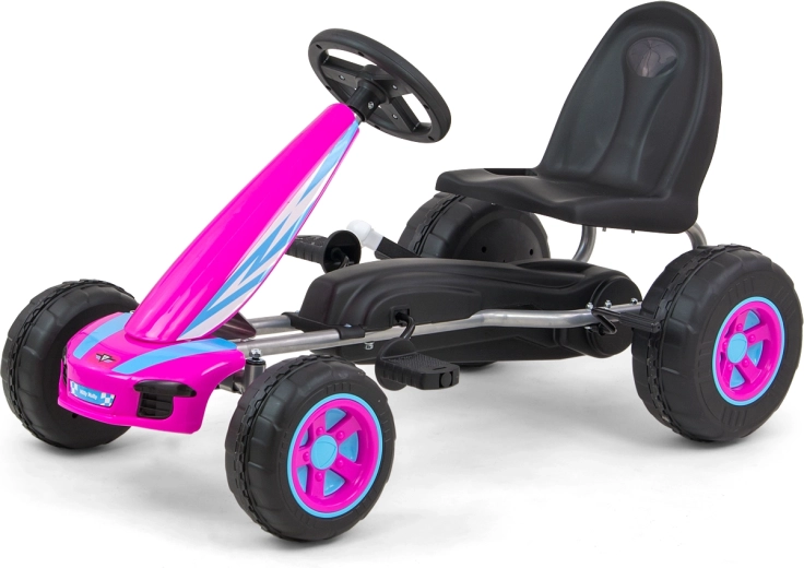 Children's pedal go-kart MILLY MALLY Viper pink