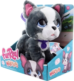 FurReal Walkalots francuski buldog – interaktivni plišani psić na povodcu 20 cm